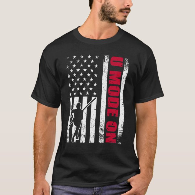 T-shirt Pot Vault Athlete Pole Jump Pun Jumper Vaulter 1 (Devant)