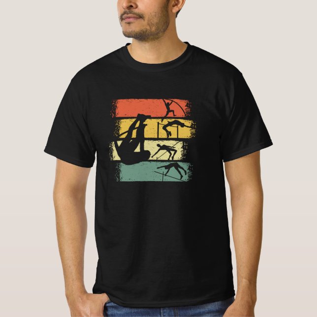 T-shirt Pot Vault Retro Vintage (Devant)
