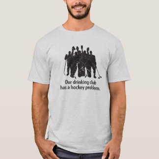 T-shirt potable de problème d'hockey de club