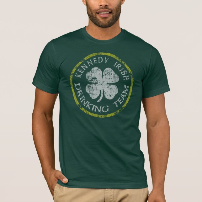 T-shirt potable irlandais d'équipe de Kennedy (Devant)