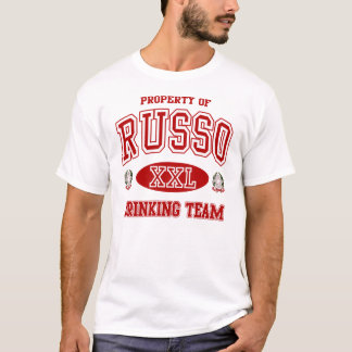 T-shirt potable italien d'équipe de Russo