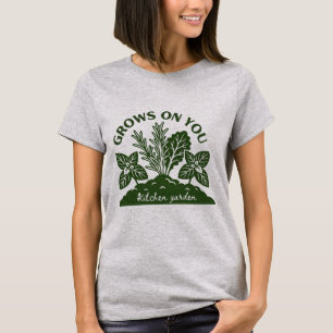 T-shirt Potager de cuisine « Grows On You » Herbier