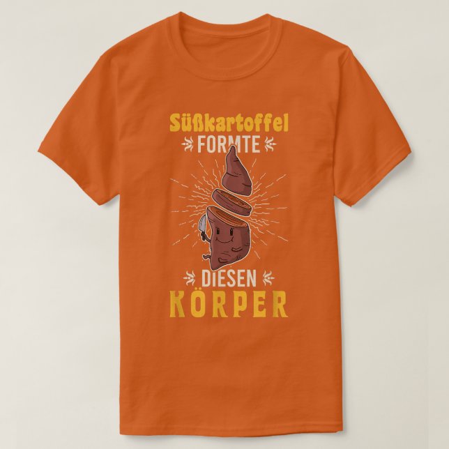 T-shirt Potato Batate Vegan Vegetarian Cuisine  1176 (Design devant)