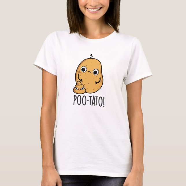 T-shirt Potato Drôle Veggie Poop Pun (Devant)
