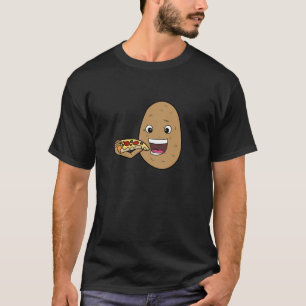 T-shirt Potatoe Manger Pizza Vegetable Restauration rapide