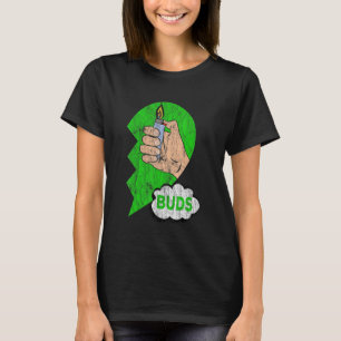 T-shirt Pote de couple Meilleurs potes Herbe Joint drôle d