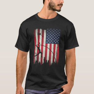 T-shirt Pote Vault USA Drapeau américain 4 juillet Jump Sp