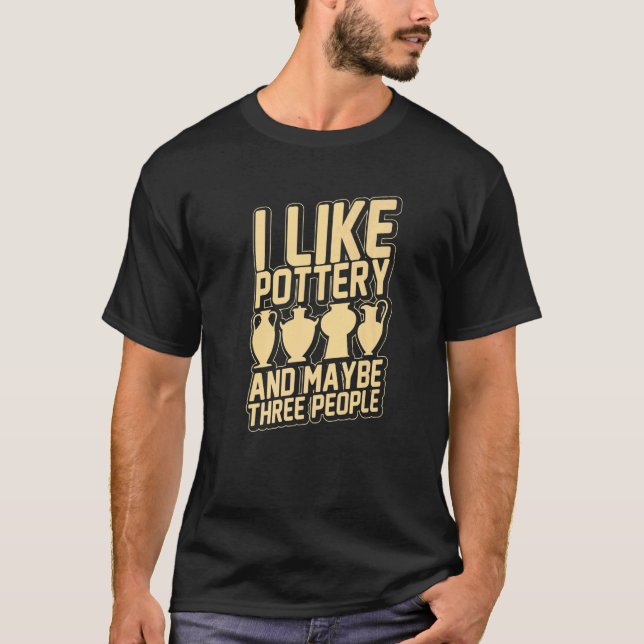 T-shirt Poterie Argile Temps Potter céramique 3 (Devant)