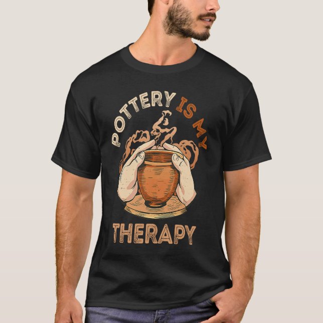 T-shirt Poterie Céramique Artiste Pottering Pottering La P (Devant)