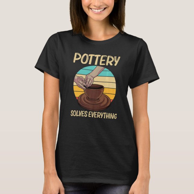 T-shirt Poterie Cool Pour Hommes Femmes Pot Poterie Cérami (Devant)