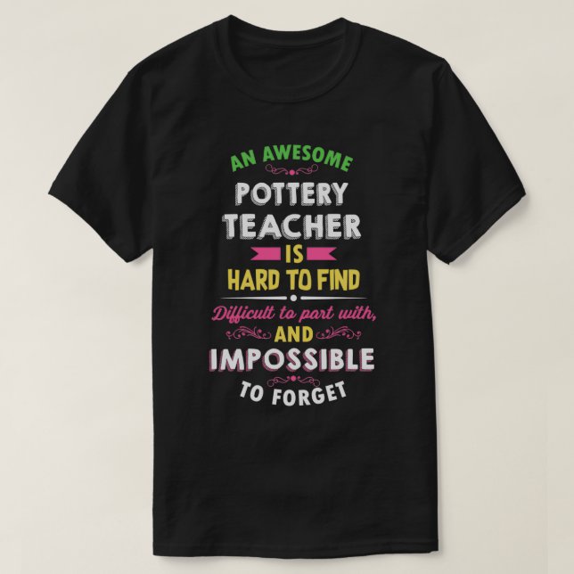 T-shirt Poterie Enseignant Appréciation Cadeau (Design devant)