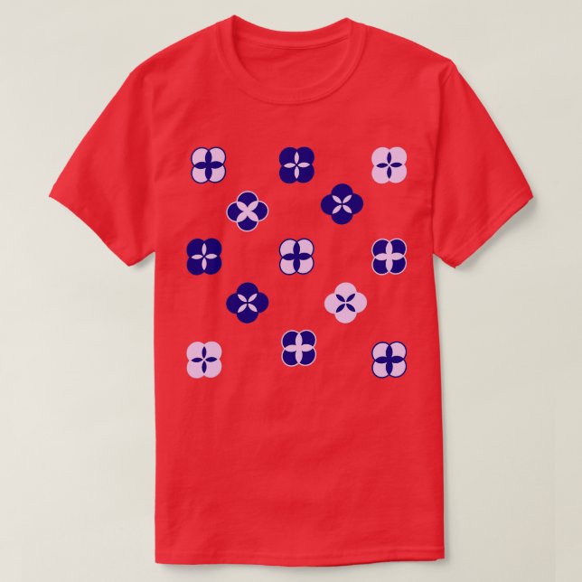 T-shirt Poterie motif floral 1 (Design devant)