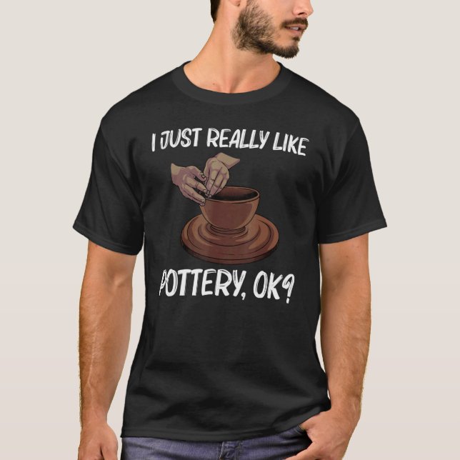 T-shirt Poterie Pour Hommes Femmes Pot Céramique Argile Ar (Devant)