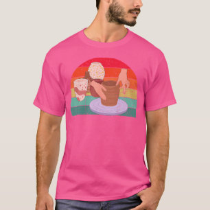 T-shirt Poterie quotidienne en argile Femme Sculpture Céra