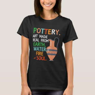 T-shirt Poterie Terrain de Terre Fabriqué à la main en cér