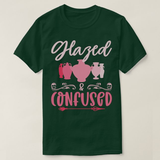 T-shirt Poterie Vitrée Et Confusée Poteuse En Céramique Ar (Design devant)