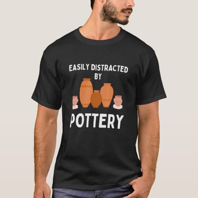 T-shirt potier artiste argile fabricant de pot hommes & fe (Devant)