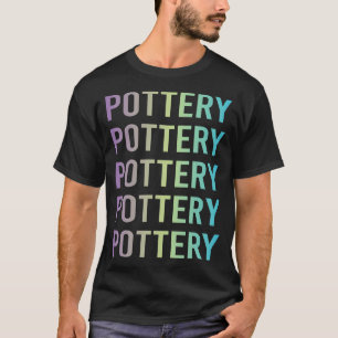 T-shirt Potier de poterie bleu violet