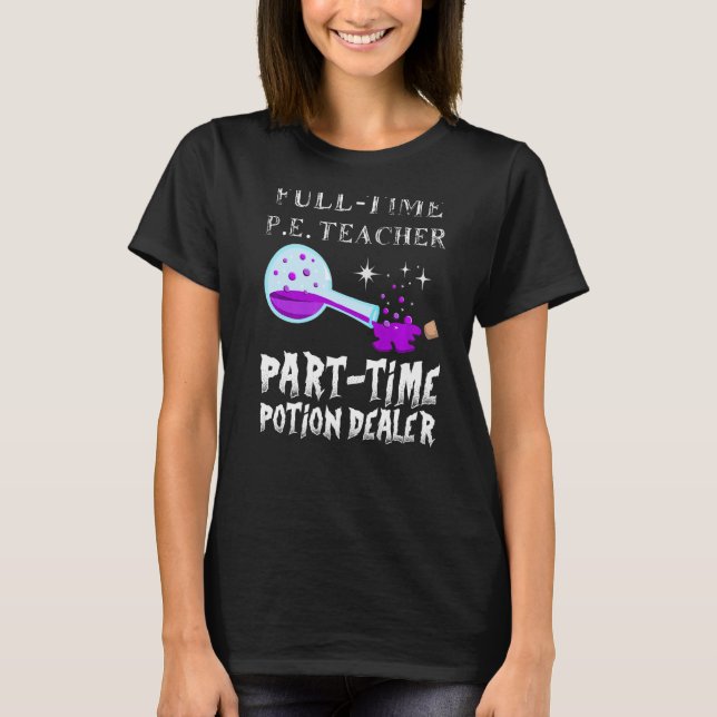 T-shirt Potion Bouteille gothique PE Gym Costume enseignan (Devant)