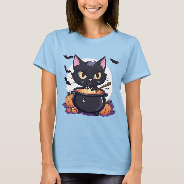 T-shirt Potion de chat de cuisine (Devant)