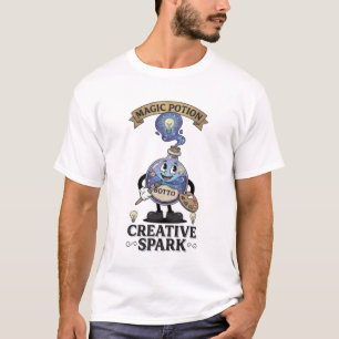 T-shirt Potion Magique Creative Spark Mascotte d'Artiste R