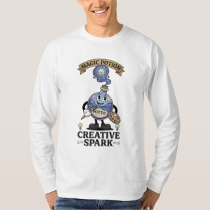 T-shirt Potion Magique Creative Spark Mascotte d'Artiste R