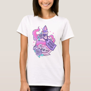 T-shirt Potion magique Cute Rose Halloween Potion bouteill