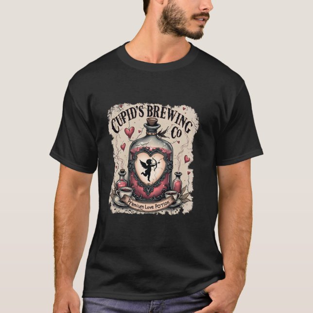 T-shirt Potions d'amour de la brasserie Cupid's Saint-Vale (Devant)