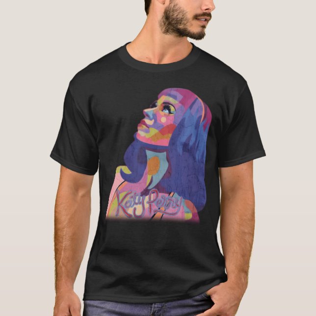 T-shirt Potrait coloré Design Art numérique (Devant)