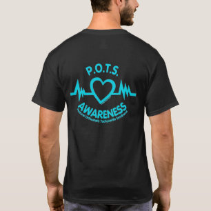 T-shirt POTS...Bouton cardiaque
