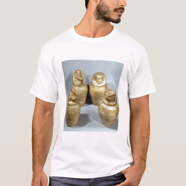 T-shirt Pots de Canopic de Hor-IR-aa, Saite (albâtre) (Devant)