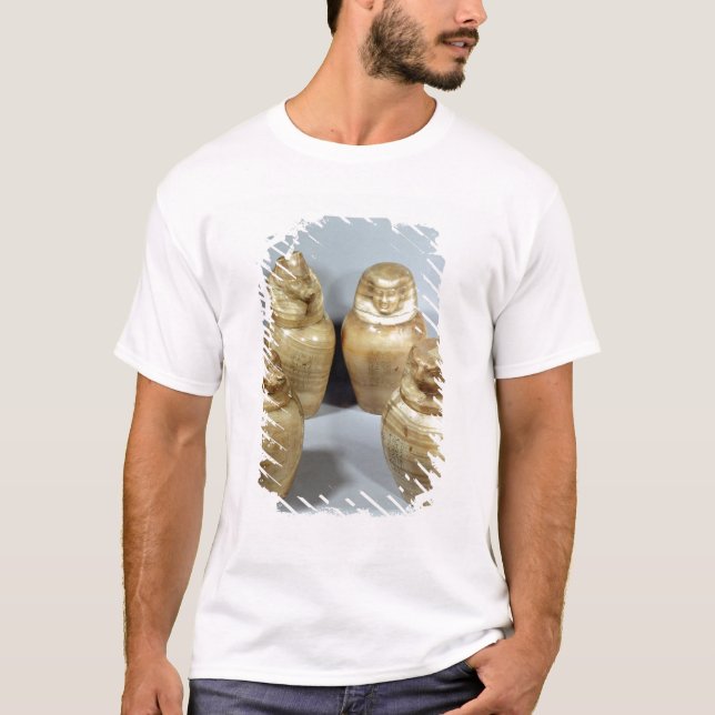 T-shirt Pots de Canopic de Hor-IR-aa, Saite (albâtre) (Devant)