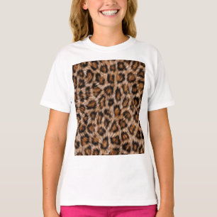 T-shirt Pots de léopard Fourrure Jaguar Animal Chat peau M