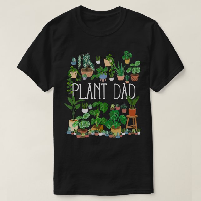 T-shirt Potted Plant Dad  (Design devant)