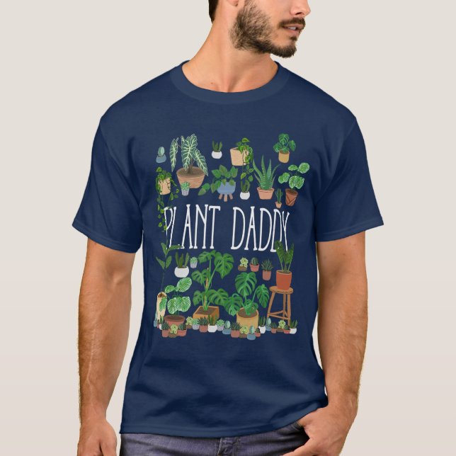 T-shirt Potted Plant Daddy Dad Father gift funny friend (Devant)