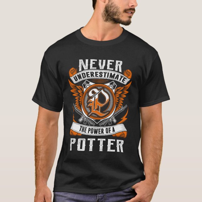 T-shirt POTTER - Ne jamais sous-estimer personnalisé (Devant)