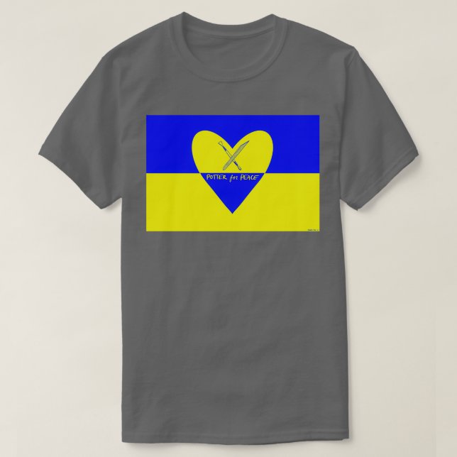 T-shirt Potter pour la paix en Ukraine (Design devant)