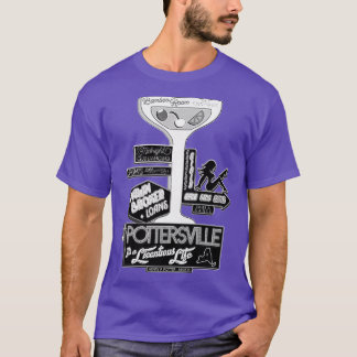 T-shirt Pottersville noir et blanc