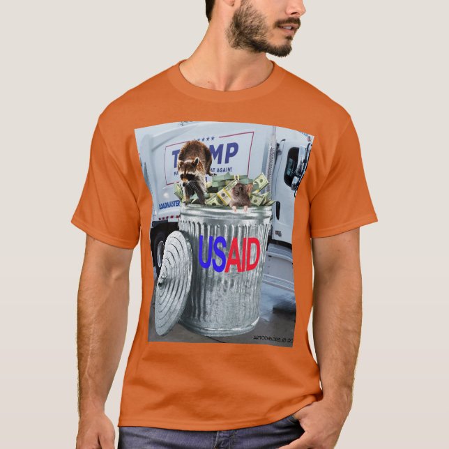 T-shirt Poubelle de déchets (Devant)