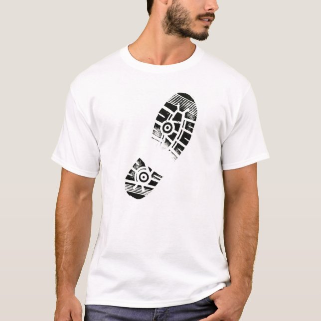 T-shirt Pouce Imprime Pied Art Chaussure Sole (Devant)