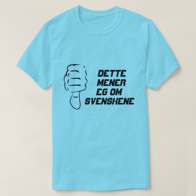 T-shirt Pouce vers le bas C'est ce que je veux dire sur le (Design devant)