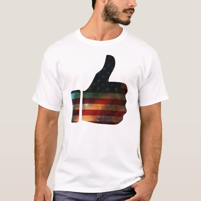 T-shirt Pouces abstraits des Etats-Unis (Devant)