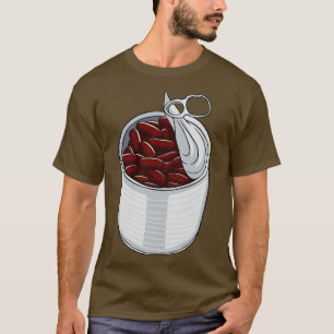 T-shirt Pouces de haricots Haricots rouges haricots cuits