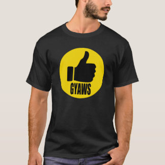 T-shirt Pouces jaunes de cercle de GYAWS 2016