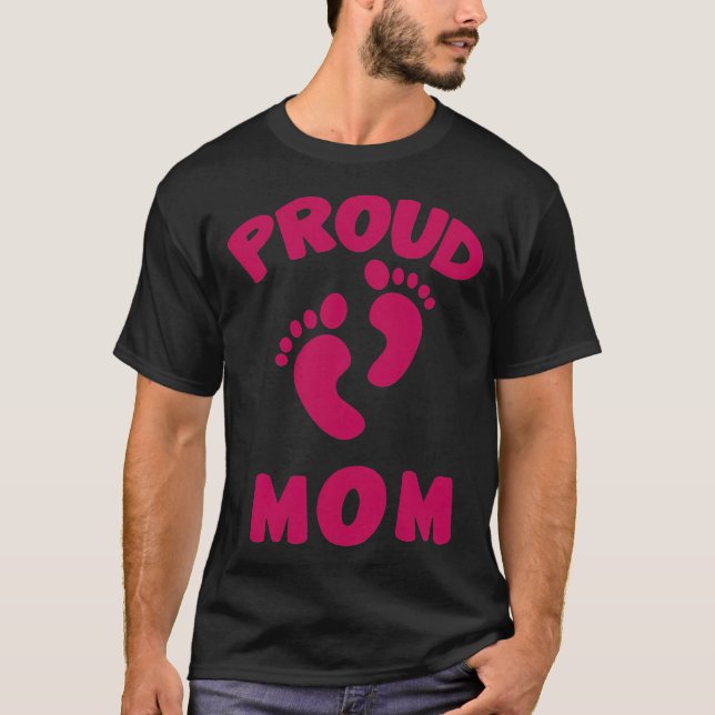 T-shirt poud proud, maman, papa, army (Devant)