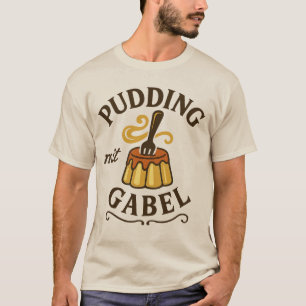 T-shirt Pouding avec fourchette design amusant