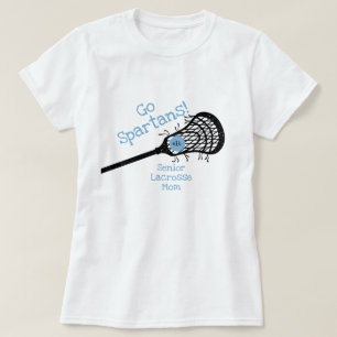 T-shirt Poudre Blue Go Team Lacrosse Mom