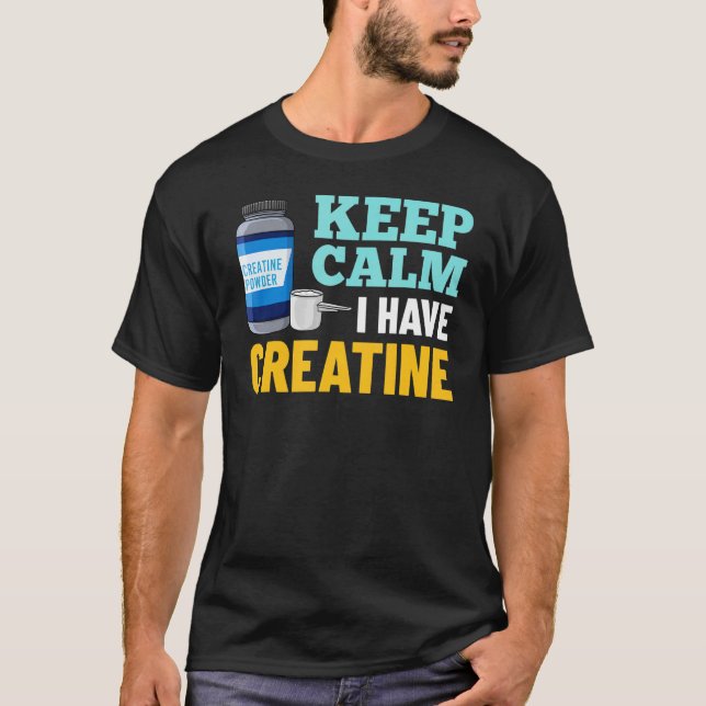 T-shirt Poudre de Créatine Monohydrate Supplément de Muscu (Devant)