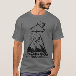 T-shirt Poudre Servie- par présage (noir de cru)