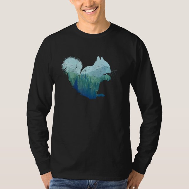 T-shirt Poulage d'écureuil forestier (Devant)
